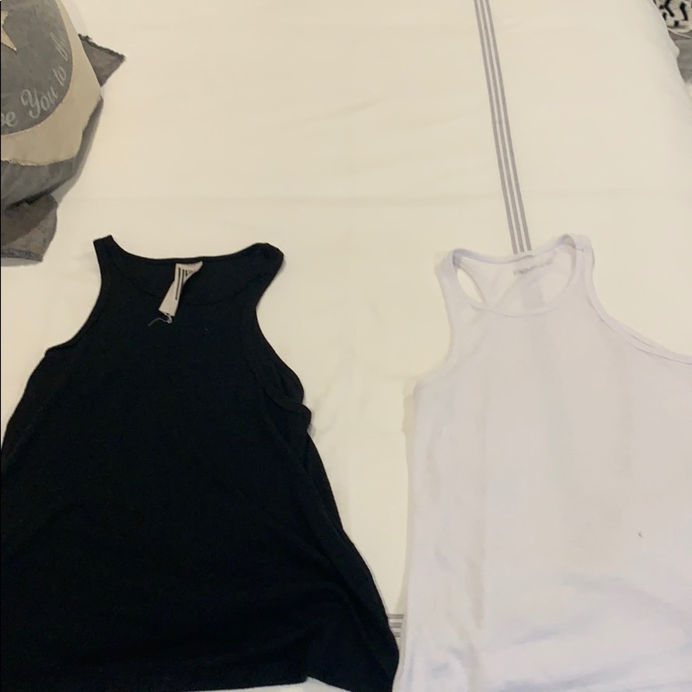 Free People ribbed muscle tank tops. gently worn